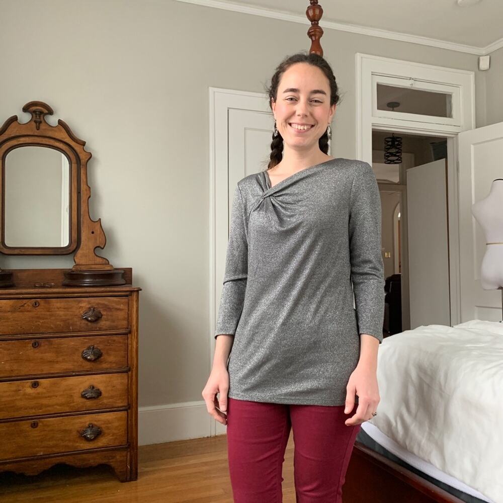 The Limited Grey/Silver Top, Size S